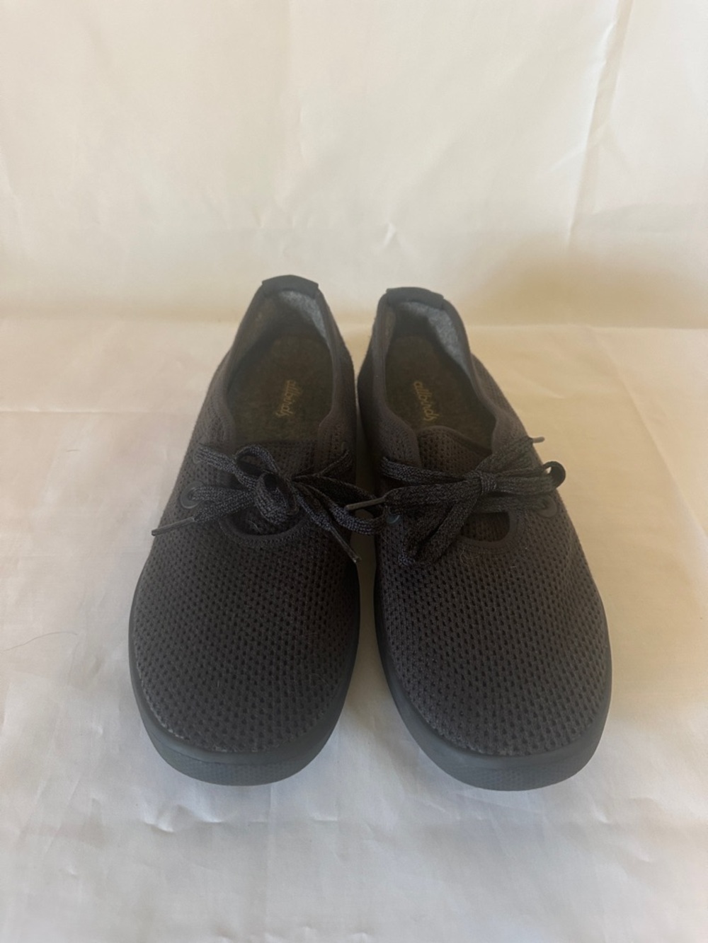 Womens Black Knit Lace-Up Allbirds Comfort Shoes
